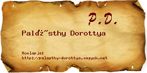 Palásthy Dorottya névjegykártya